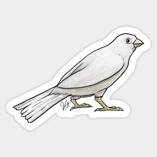 Bird - Canary - White Sticker